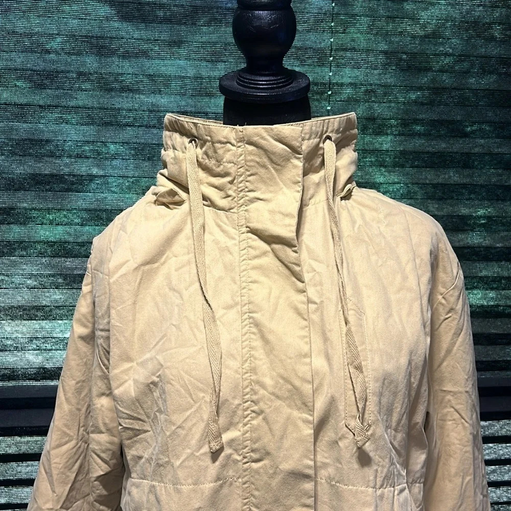 O’Neill Women’s Mustard Yellow Voyage Hooded Utility Zip Front Jacket Large - Picture 9 of 12